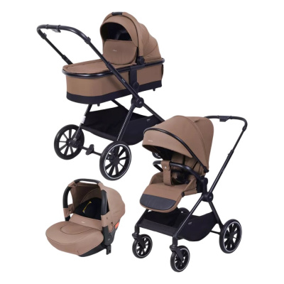 Коляска 3 в 1 MOWBaby Amber MB068 Coffee 01